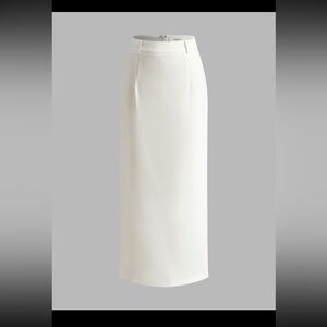Commense NWT Classic White Maxi Skirt